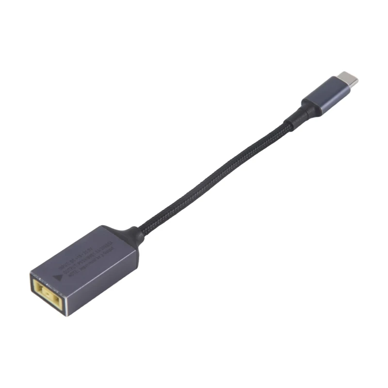 PD100W For Lenovo DC Square Jack To USB Type-C Converter Charging Cable Compatible With For Lenovo Laptop
PD100W For Lenovo DC Square Jack To USB Type-C Converter Charging Cable Compatible With For Lenovo Laptop