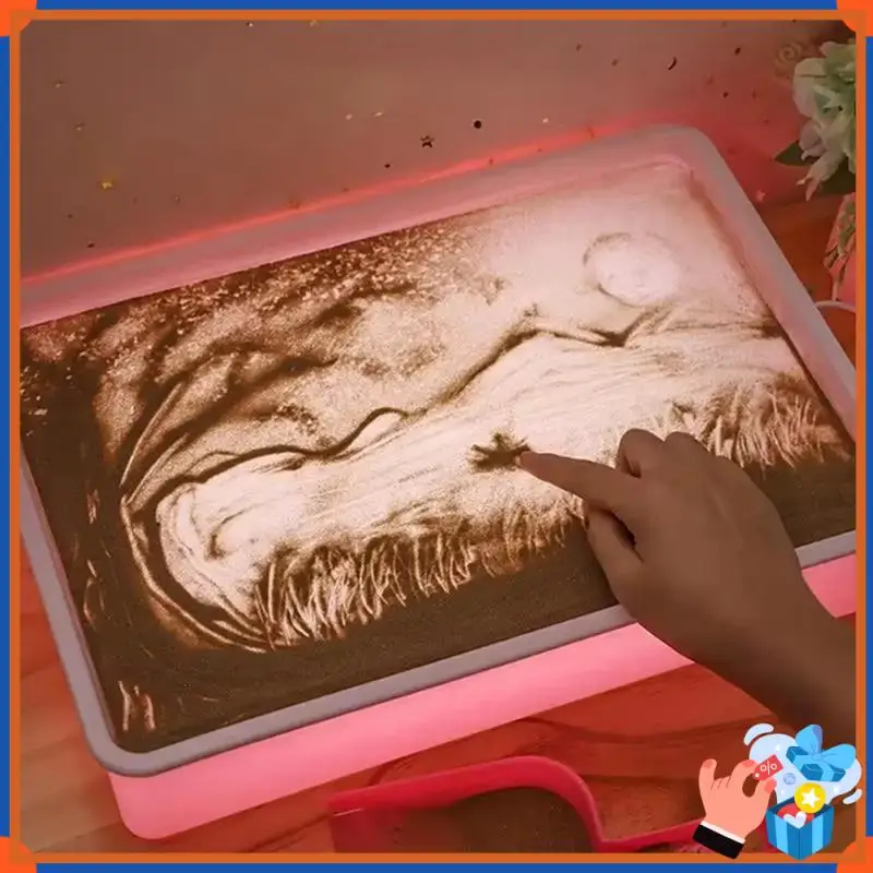 Compact DIY Creativity Table Sand Art Drawing Light Box For Kids Mini Tabletop Lightbox With LED For Sand Art Holiday Xmas Pink
Compact DIY Creativity Table Sand Art Drawing Light Box For Kids Mini Tabletop Lightbox With LED For Sand Art Holiday Xmas Pink