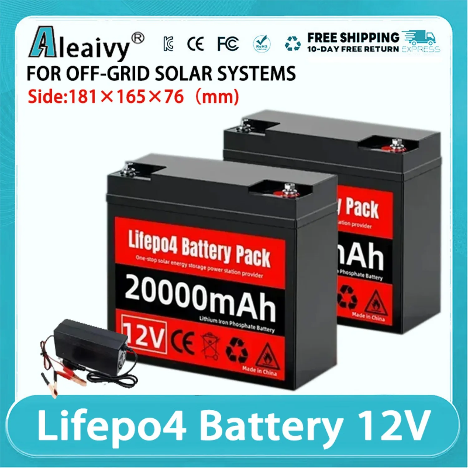 20Ah 50Ah Lithium Battery 12V Solar System Lifepo4 Pack Household Energy System Lithium Battery Long Life Outdoor facilities
20Ah 50Ah Lithium Battery 12V Solar System Lifepo4 Pack Household Energy System Lithium Battery Long Life Outdoor facilities