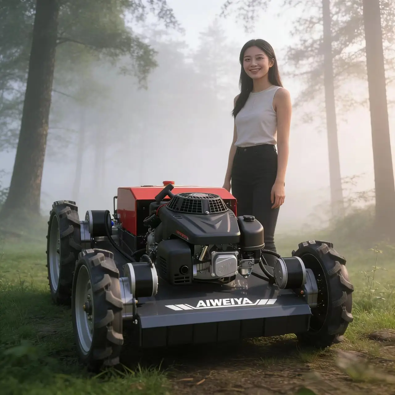 Customized Dragon fruit orchard weeding! Non-slip lawn mower fits plantations, stable weeding on slopes
Customized Dragon fruit orchard weeding! Non-slip lawn mower fits plantations, stable weeding on slopes