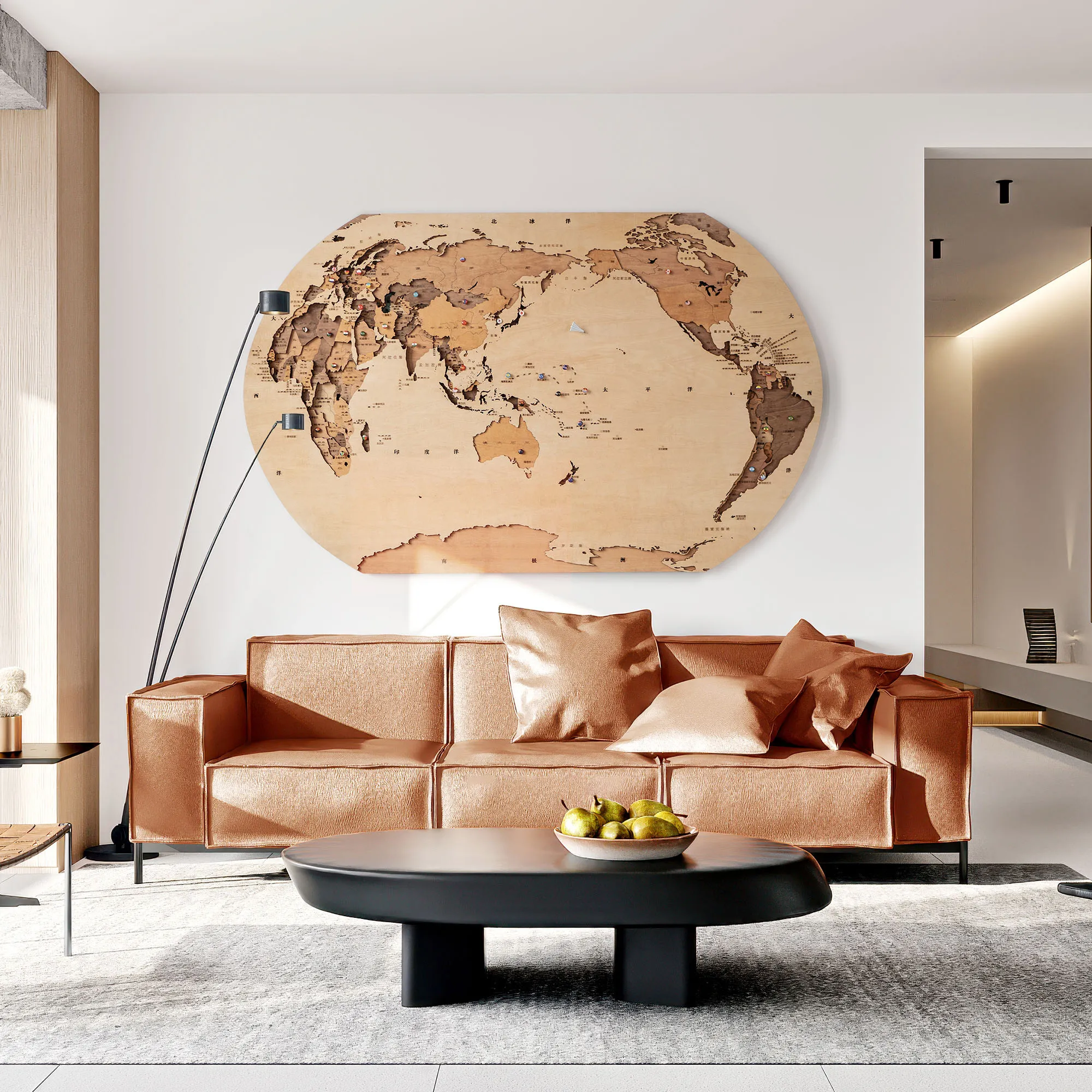 Ladder wood stacked solid wood world map wall decoration 3d three-dimensional concave and convex decorative painting wall
Ladder wood stacked solid wood world map wall decoration 3d three-dimensional concave and convex decorative painting wall