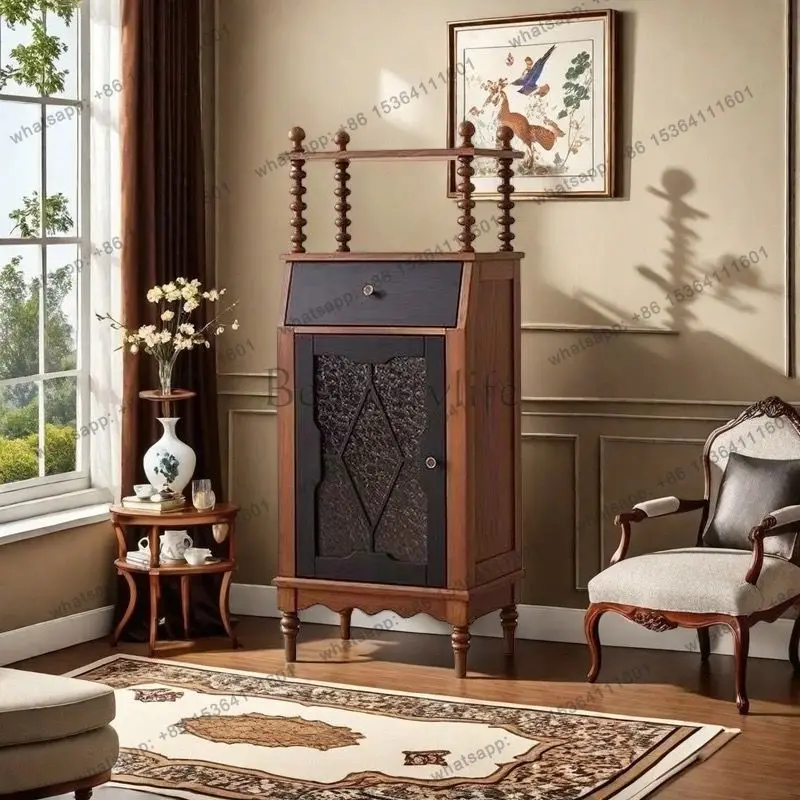 French solid wood chest, household living room against the wall, dining side, storage cabinet
French solid wood chest, household living room against the wall, dining side, storage cabinet