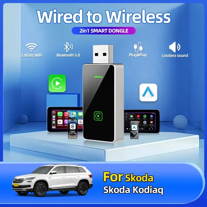 2025 Fashion New Car Styling 2in1 Wired To Wireless Car Play Adapter OEM Car Stereo With USB Plug And Play For Skoda Kodiaq
2025 Fashion New Car Styling 2in1 Wired To Wireless Car Play Adapter OEM Car Stereo With USB Plug And Play For Skoda Kodiaq