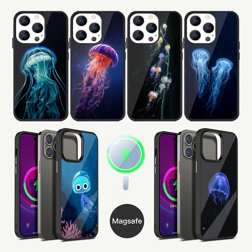 Cute Cartoon Jellyfishes Phone Case For iPhone 16,15,14,13,12,11,Plus,Pro,Max Mini Magsafe Magnetic Wireless Charging
Cute Cartoon Jellyfishes Phone Case For iPhone 16,15,14,13,12,11,Plus,Pro,Max Mini Magsafe Magnetic Wireless Charging