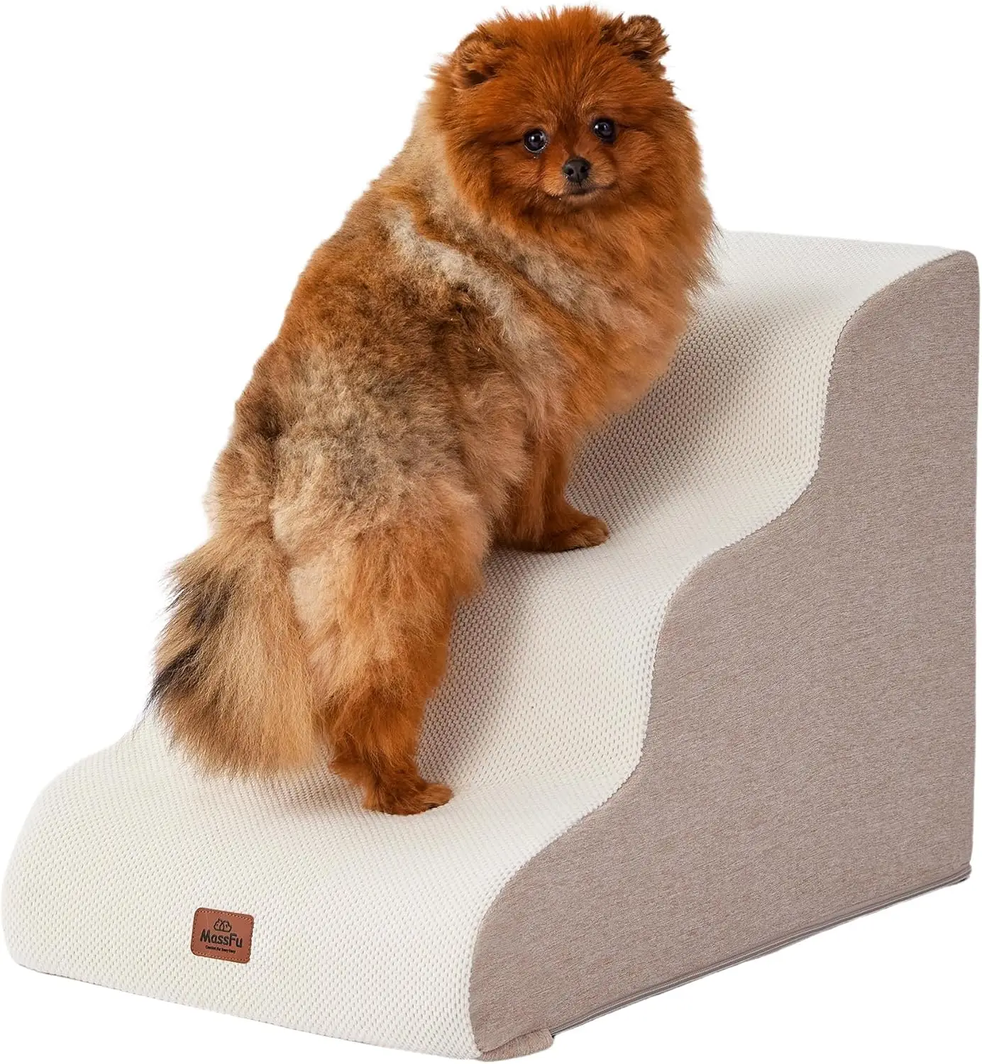 3-Step Dog Stairs for Couch, 17"H Non-Slip Foam Pet Ramp for Small Dogs & Cats
3-Step Dog Stairs for Couch, 17"H Non-Slip Foam Pet Ramp for Small Dogs & Cats