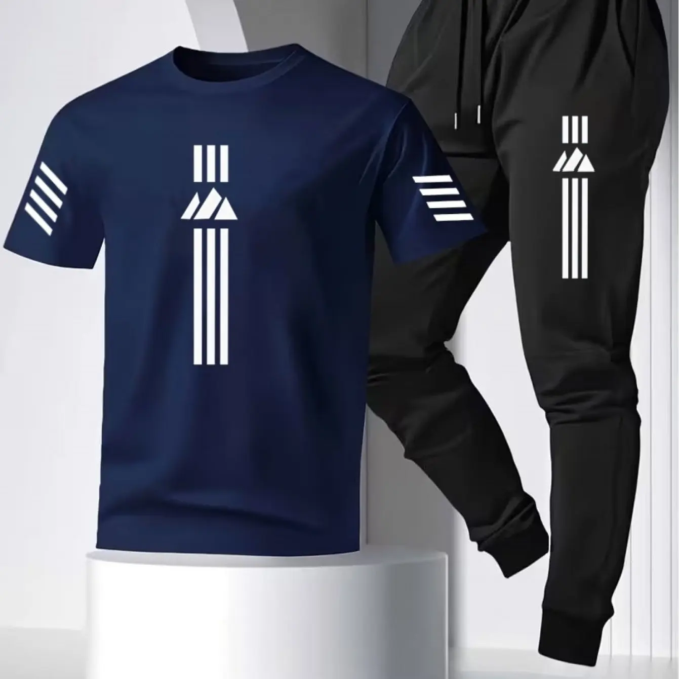 Men Two Piece Tracksuit Printed Cotton T-Shirt Polyester Pants Loose Vintage Y2K Casual Streetwear Summer Outfit
Men Two Piece Tracksuit Printed Cotton T-Shirt Polyester Pants Loose Vintage Y2K Casual Streetwear Summer Outfit
