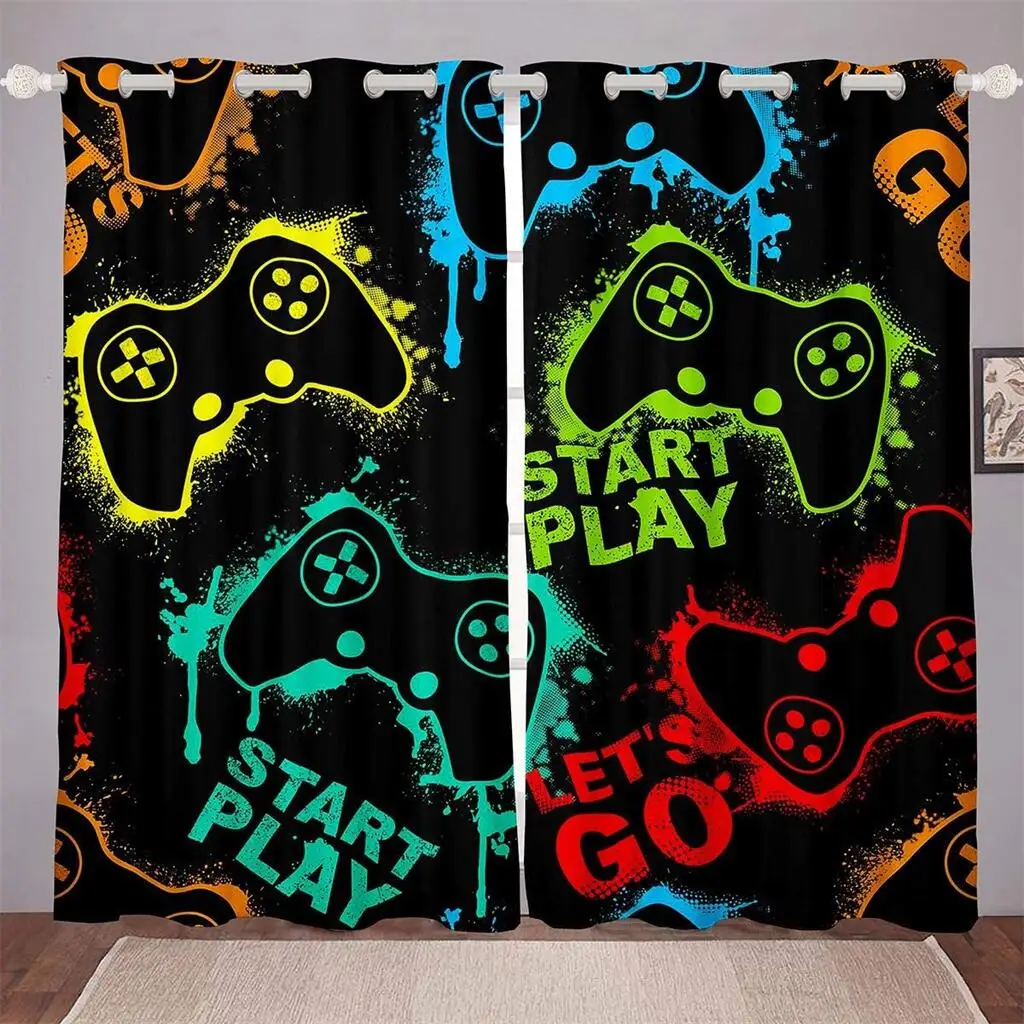 Gaming Controller Curtains Colorful Gamer Print Drapes Boys Room Living Room Bedroom Cool Decor Curtains 2 Panels Set
Gaming Controller Curtains Colorful Gamer Print Drapes Boys Room Living Room Bedroom Cool Decor Curtains 2 Panels Set