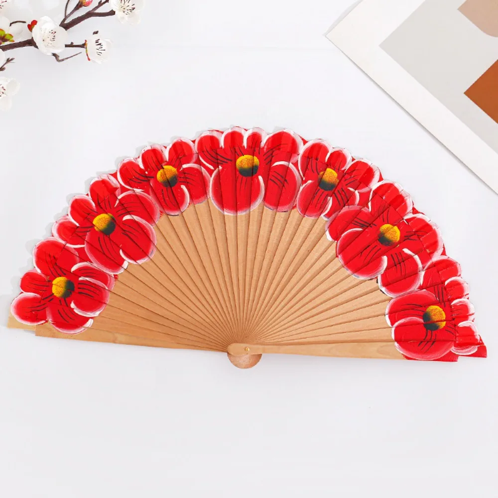 Wooden Folding Fan Hand-Painted Pattern Handmade Cheongsam Dance Fan Chinese Style Classic Ancient Flower Fan Cultural Event
Wooden Folding Fan Hand-Painted Pattern Handmade Cheongsam Dance Fan Chinese Style Classic Ancient Flower Fan Cultural Event
