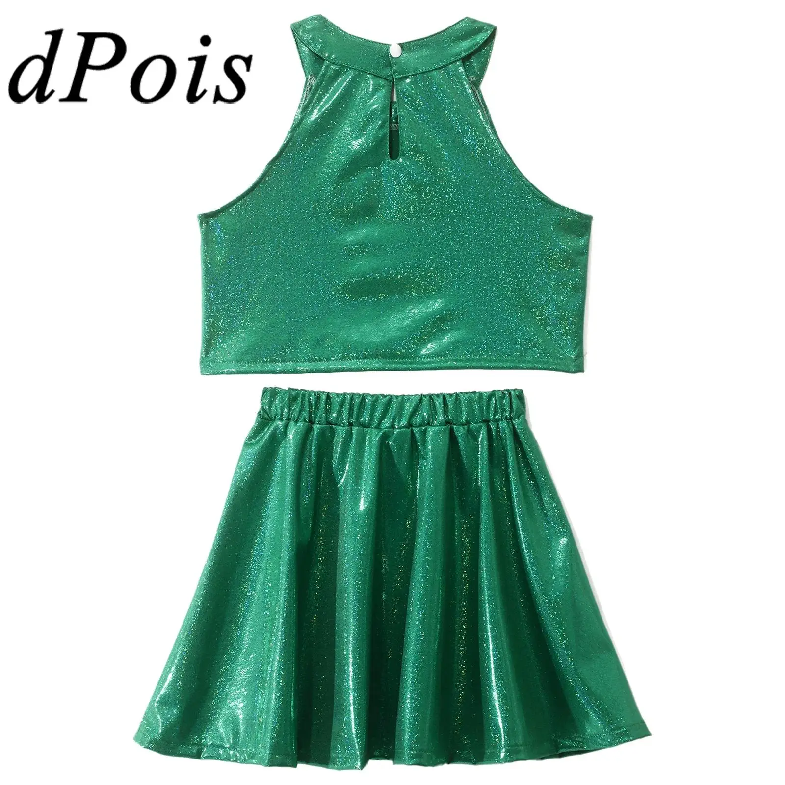Kids Disco Outfit Girls Street Jazz Dance Clothes Sets Streetwear Stage Performance Costume Cheer Dancing Metallic Dancewear
Kids Disco Outfit Girls Street Jazz Dance Clothes Sets Streetwear Stage Performance Costume Cheer Dancing Metallic Dancewear