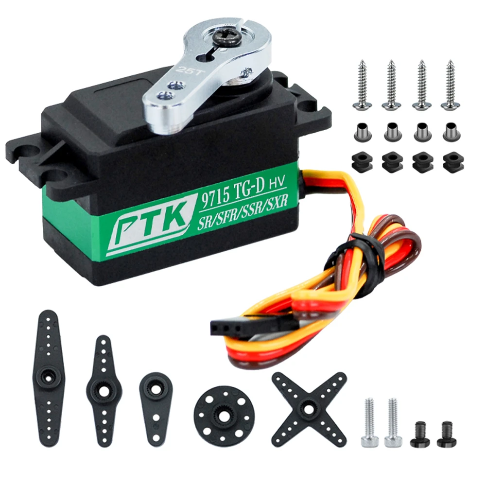 PTK 9715 TG-D HV Waterproof RC Servo for Remote Control Crawler Drift Car Helicopter Aircraft Models
PTK 9715 TG-D HV Waterproof RC Servo for Remote Control Crawler Drift Car Helicopter Aircraft Models