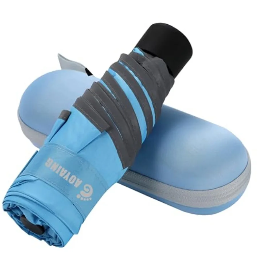 Compact Travel Umbrella with Reflective Safety Strips 300ft Visibility - Ultra Portable 6.9" Folded Windproof Rain and Sun Umbr
Compact Travel Umbrella with Reflective Safety Strips 300ft Visibility - Ultra Portable 6.9" Folded Windproof Rain and Sun Umbr