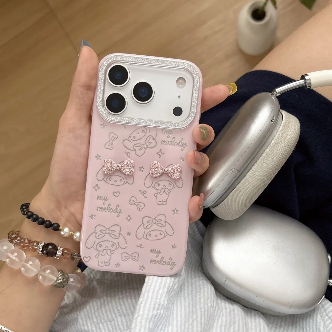 Cool Cute Sweet pink My Melody Bow Glitter Phone Case For iPhone 17 16 15 14 13 Pro Max 16 Plus 17 Air New Year Girls Gift Cover
Cool Cute Sweet pink My Melody Bow Glitter Phone Case For iPhone 17 16 15 14 13 Pro Max 16 Plus 17 Air New Year Girls Gift Cover