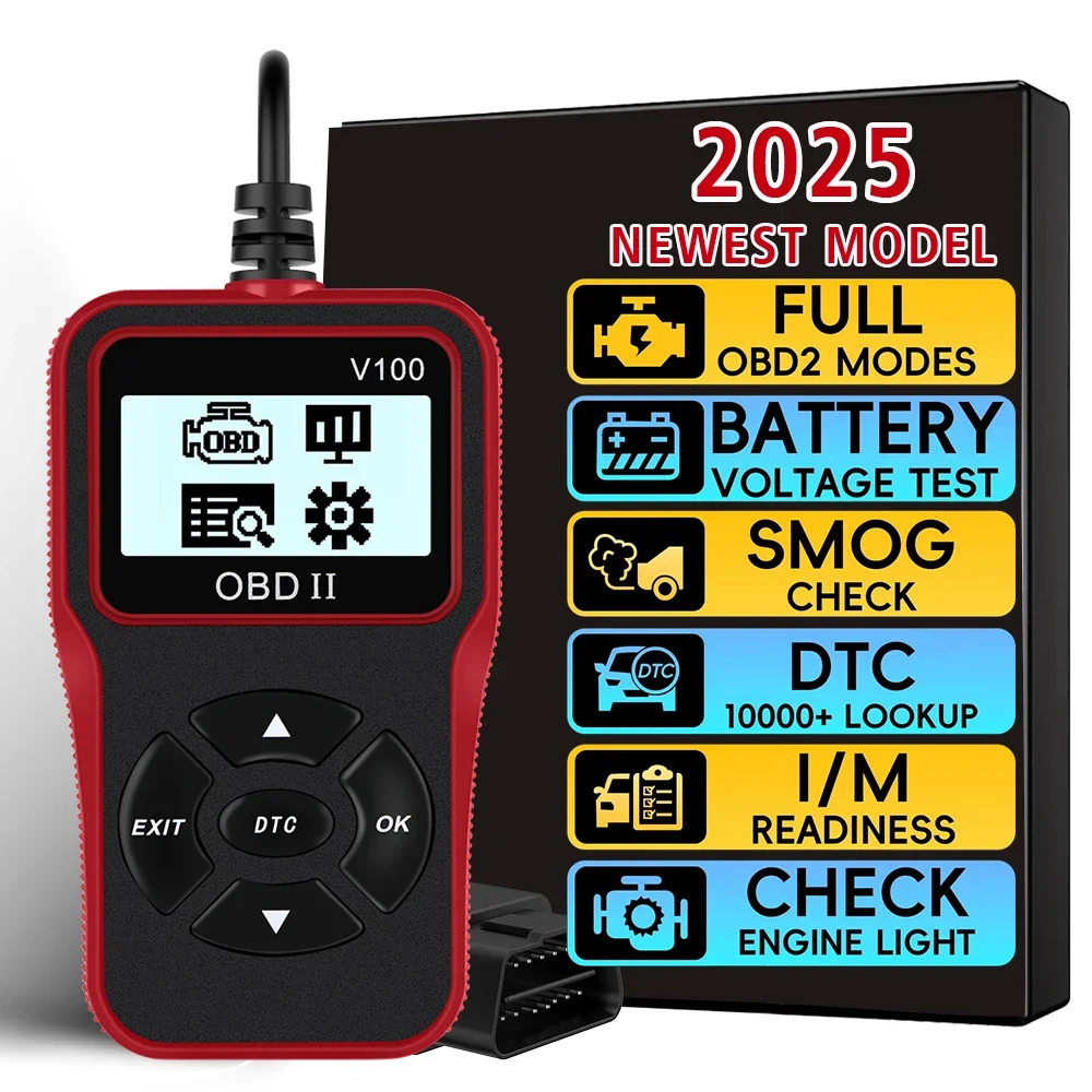 V100 Car Diagnostic Tools OBDII EOBD Auto Accessories Universal Plug and Play Digital Display OBD 2 Scanner OBD2 Code Reader
V100 Car Diagnostic Tools OBDII EOBD Auto Accessories Universal Plug and Play Digital Display OBD 2 Scanner OBD2 Code Reader
