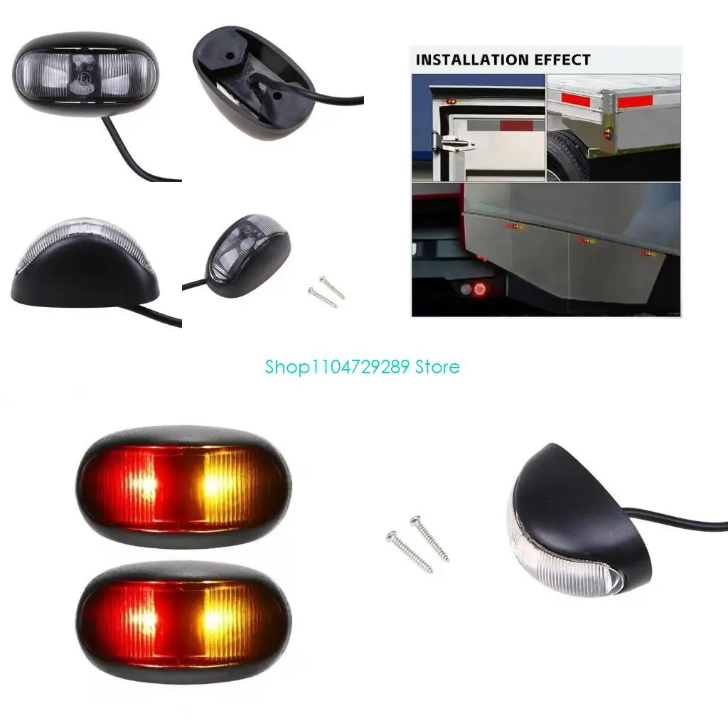 D8KE Weatherproof LED Truck Side Marker Lights Double Color Red Yellow Warning Lights for Enhanced Vehicle Safety Recognition 
D8KE Weatherproof LED Truck Side Marker Lights Double Color Red Yellow Warning Lights for Enhanced Vehicle Safety Recognition