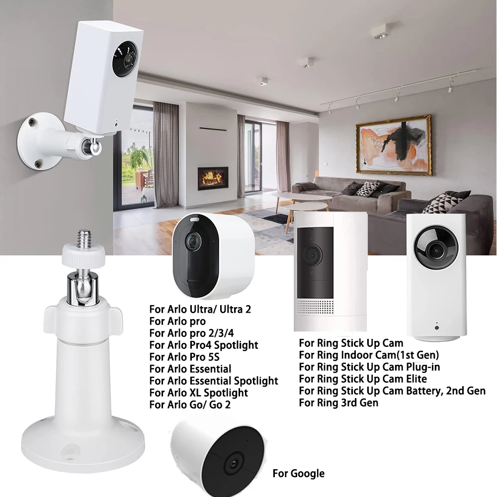 Adjustable Wall Mount For Arlo Go Go2/Arlo Pro/Ultra/Essential/Arlo XL Spotlight Home Camera Mount Stand Outdoor Indoor Holder
Adjustable Wall Mount For Arlo Go Go2/Arlo Pro/Ultra/Essential/Arlo XL Spotlight Home Camera Mount Stand Outdoor Indoor Holder