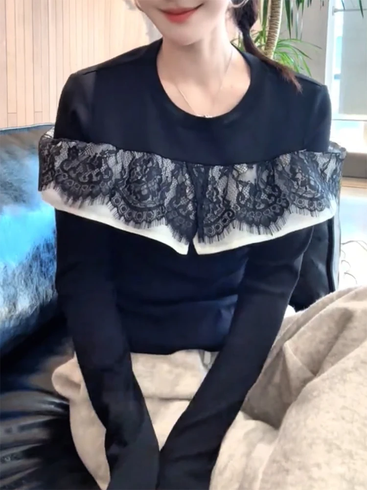 Круглый вязаный свитер в стиле ретро, облегающий свитер Ele, осень-зима, новый универсальный топ больших размеров, женская мода
Круглый вязаный свитер в стиле ретро, облегающий свитер Ele, осень-зима, новый универсальный топ больших размеров, женская мода