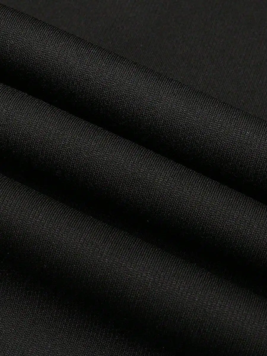 Mens 2-Piece Summer Set: Solid Black Loose Short Sleeve Tee And Breathable Athletic Pants For Casual Wear, Travel, Gym
Mens 2-Piece Summer Set: Solid Black Loose Short Sleeve Tee And Breathable Athletic Pants For Casual Wear, Travel, Gym
