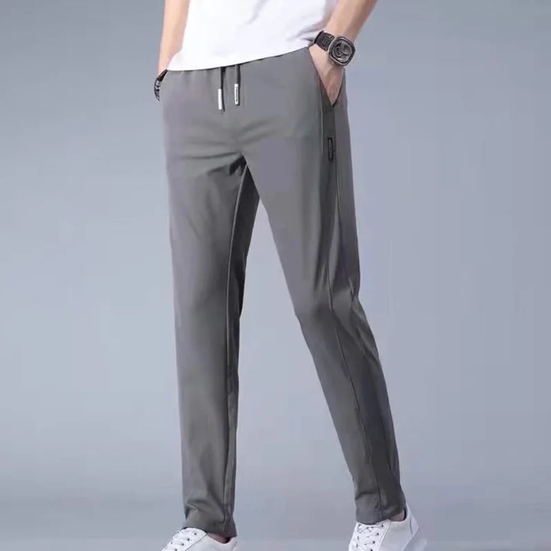 Ultrathin Men's Jogging Pants Casual Solid Color Breathable Slim Fit Mid Waist Male Straight Tube Pants Fashion Trousers
Ultrathin Men's Jogging Pants Casual Solid Color Breathable Slim Fit Mid Waist Male Straight Tube Pants Fashion Trousers