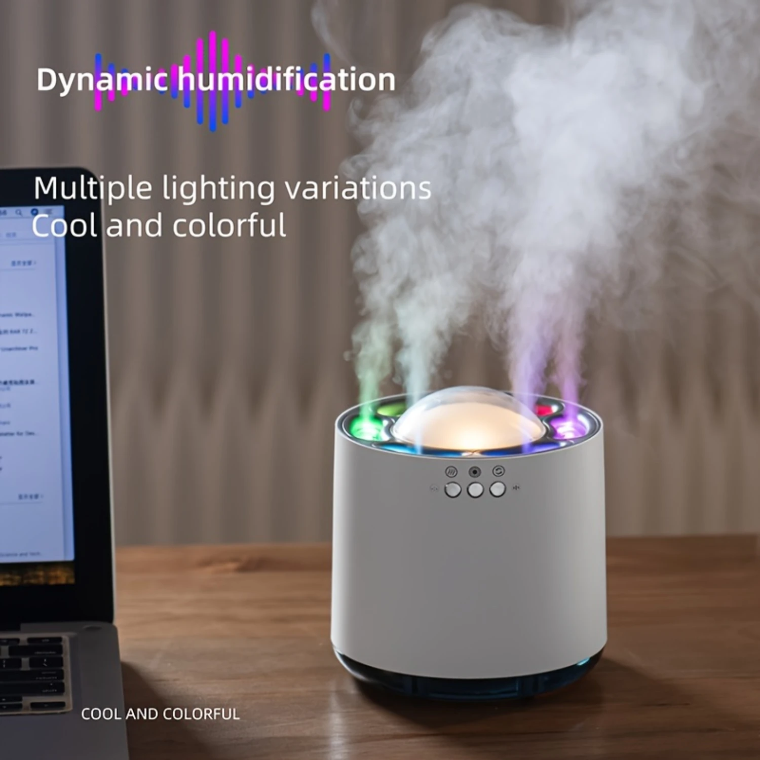 1pc, Large Capacity New Dynamic Pick Up Sound Spray Humidifier with Colorful Ambient Light, Large Fog Volume, Mute for Office, S
1pc, Large Capacity New Dynamic Pick Up Sound Spray Humidifier with Colorful Ambient Light, Large Fog Volume, Mute for Office, S