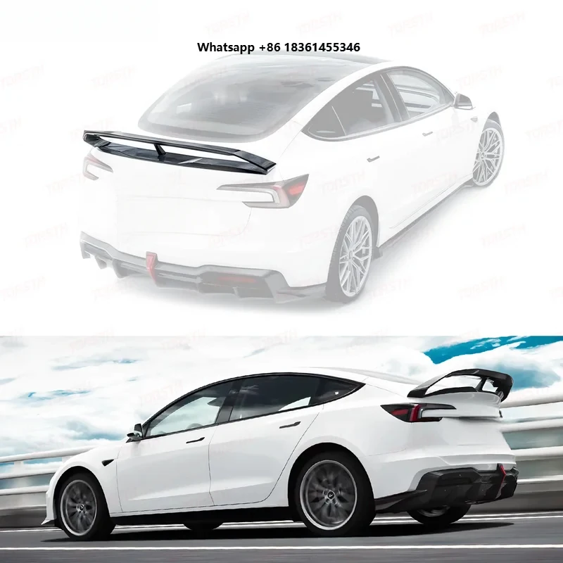 For Model 3 Highland 2024+ High Quality Double Layer Sport Carbon Fiber Rear Spoiler Wing
For Model 3 Highland 2024+ High Quality Double Layer Sport Carbon Fiber Rear Spoiler Wing