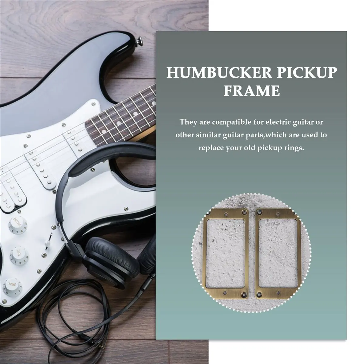【black huodong】2Pcs Humbucker Pickup Frame, Mounting Ring Cover Frame for Electric Guitar, Brass Metal
【black huodong】2Pcs Humbucker Pickup Frame, Mounting Ring Cover Frame for Electric Guitar, Brass Metal