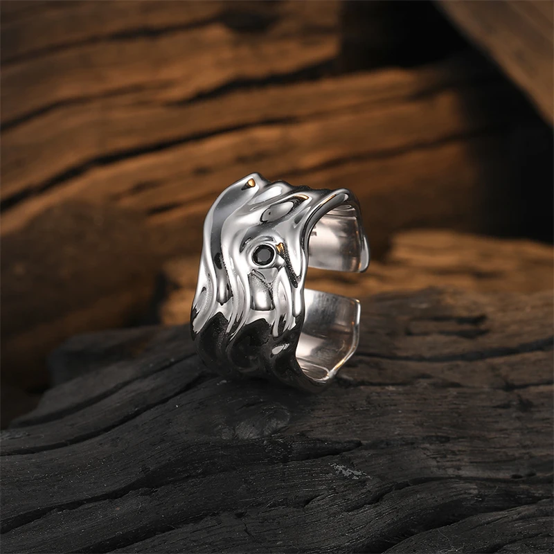 925 Sterling Silver Simple Wide Face Wave Ring For Women Fashion Geometric Adjustable Opening Ring Light Luxury Original Jewelry
925 Sterling Silver Simple Wide Face Wave Ring For Women Fashion Geometric Adjustable Opening Ring Light Luxury Original Jewelry