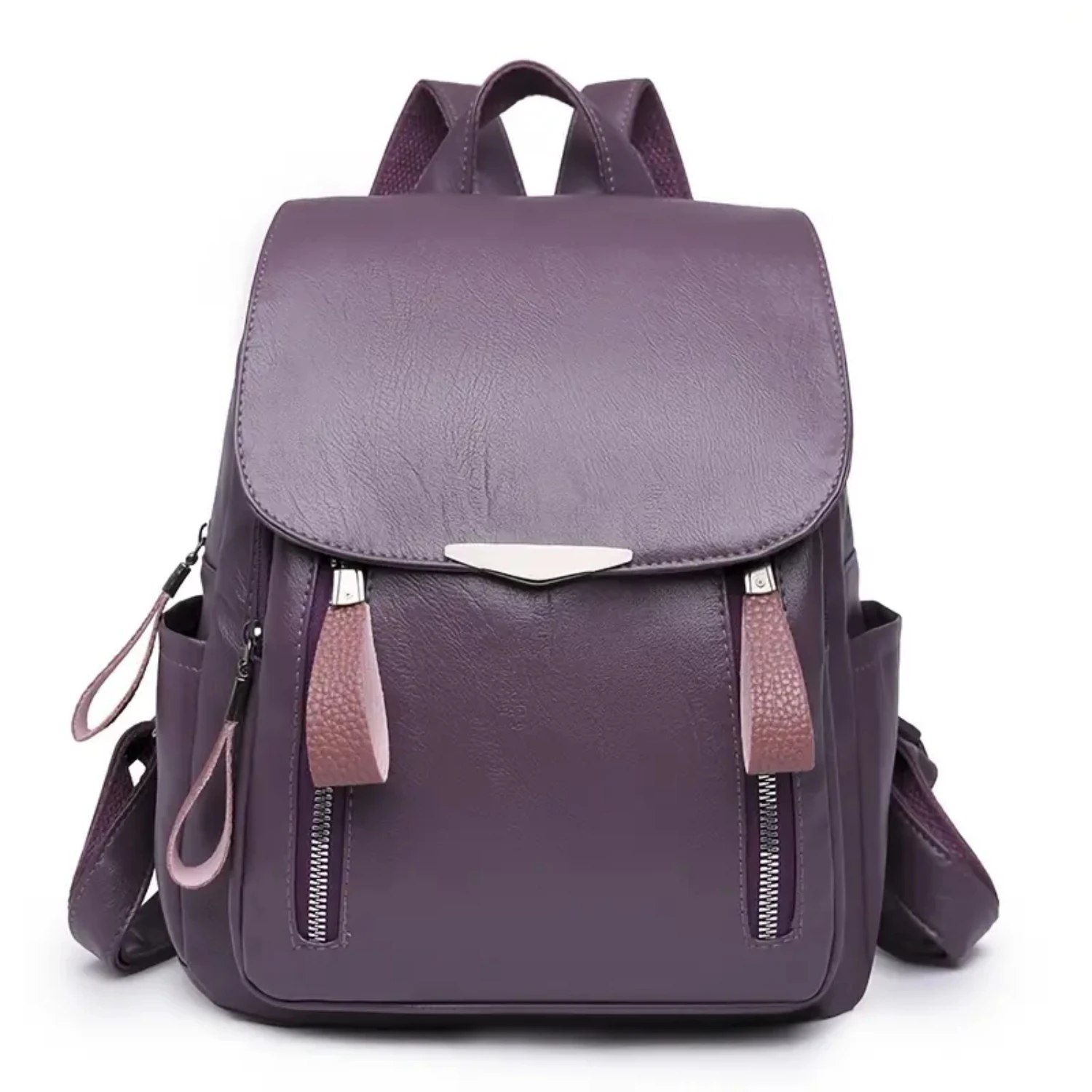 Stylish Large-capacity Faux Leather Women's Solid Color Commuter Backpack for Daily Use and Travel
Stylish Large-capacity Faux Leather Women's Solid Color Commuter Backpack for Daily Use and Travel