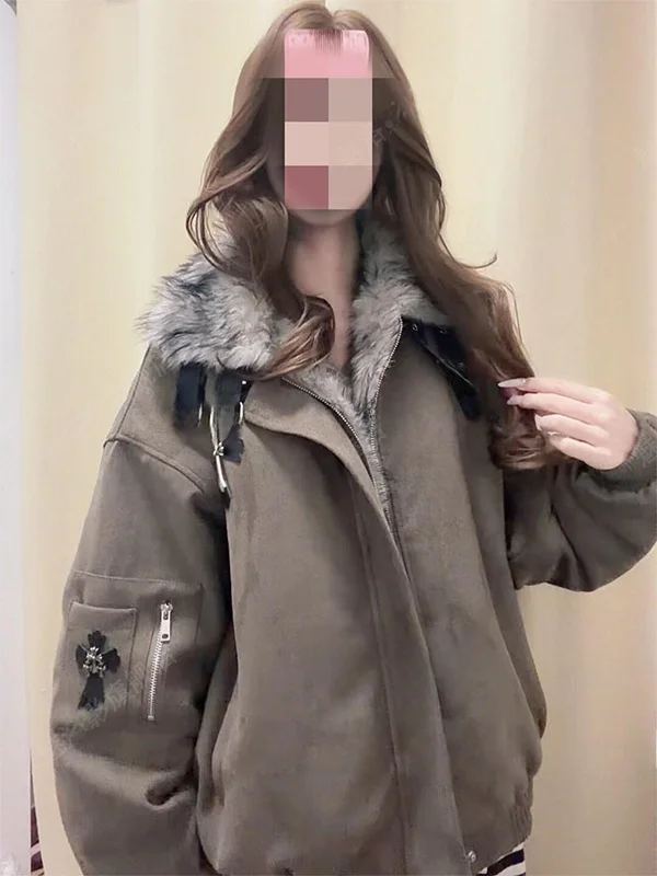 American High Street Fashion Cross Base Mountain Eagle Jacket Women's Student Autumn Winter Thickened Cotton Padded Anti-Cold...
American High Street Fashion Cross Base Mountain Eagle Jacket Women's Student Autumn Winter Thickened Cotton Padded Anti-Cold...