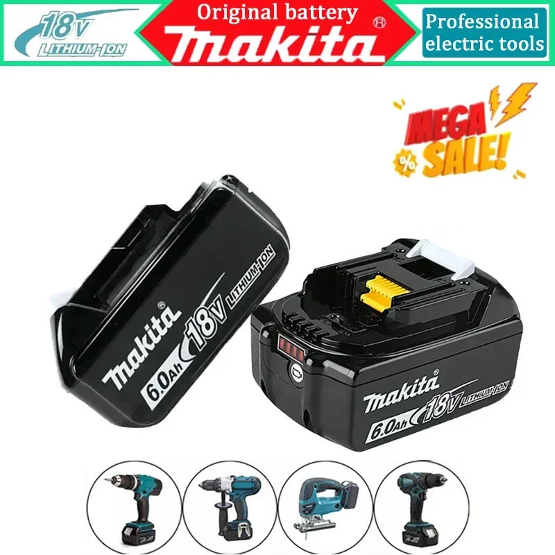 2025 New Makita 6Ah for Makita 18V Power tool Battery BL1840 BL1830B BL1850B BL1850 BL1860 BL1815 Replacement Lithium Battery
2025 New Makita 6Ah for Makita 18V Power tool Battery BL1840 BL1830B BL1850B BL1850 BL1860 BL1815 Replacement Lithium Battery