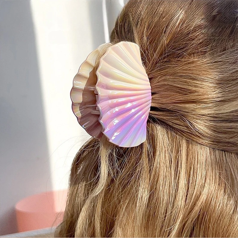Fashion Sea Shell Hair Claw Clip Cute Women Hair Clip Crab Barrettes Laser Gradient Hair Accessories Summer Beach Party Hairgrip
Fashion Sea Shell Hair Claw Clip Cute Women Hair Clip Crab Barrettes Laser Gradient Hair Accessories Summer Beach Party Hairgrip
