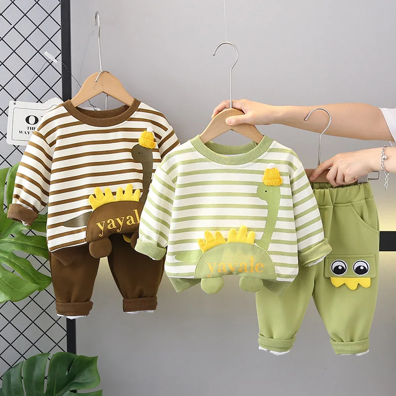 Baby Boys Sets Autumn Winter Children'S Clothing Fashions Handsome Stripes Dinosaurs Sports Suit Casual Kid Girl Outfit 1-5 Year
Baby Boys Sets Autumn Winter Children'S Clothing Fashions Handsome Stripes Dinosaurs Sports Suit Casual Kid Girl Outfit 1-5 Year