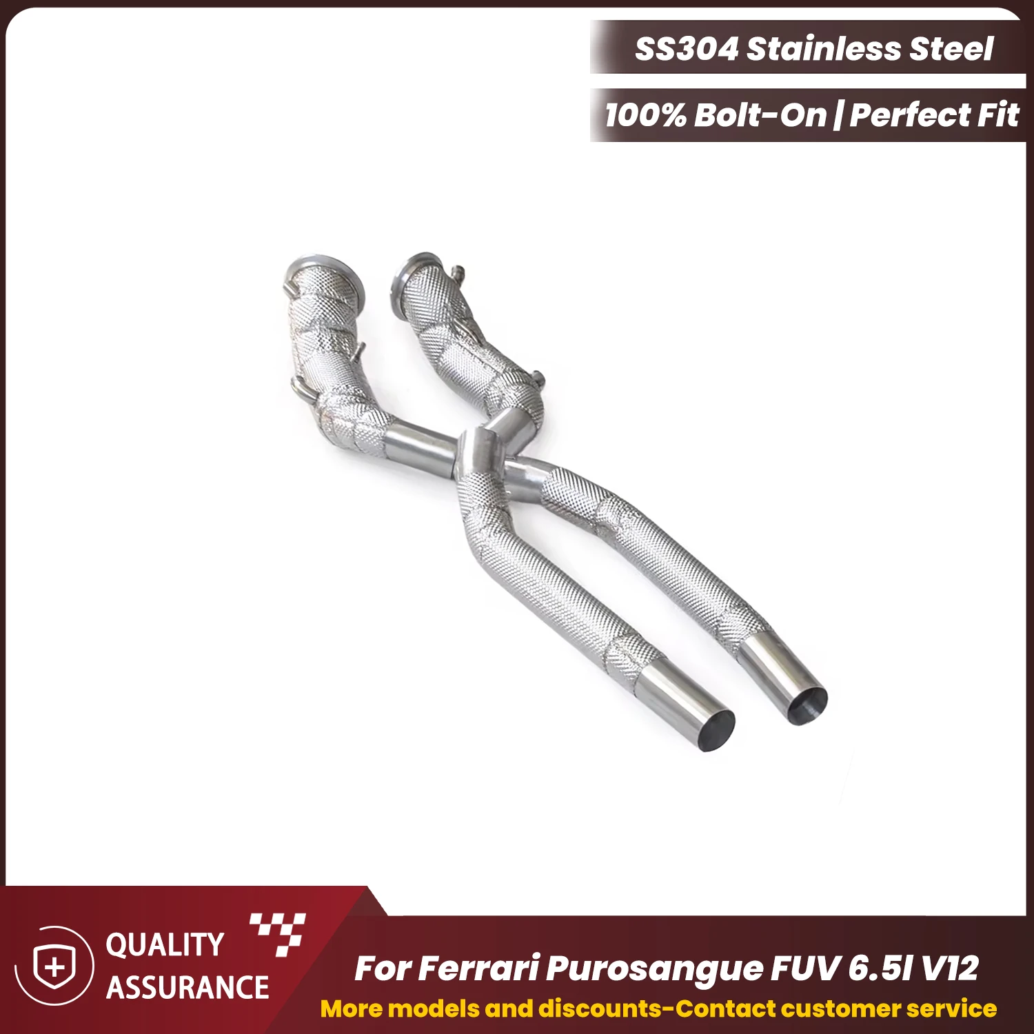 High Flow Performance ECCF Sport Downpipe With Heat Shield For Ferrari Purosangue FUV 6.5l V12 Easy Installation
High Flow Performance ECCF Sport Downpipe With Heat Shield For Ferrari Purosangue FUV 6.5l V12 Easy Installation