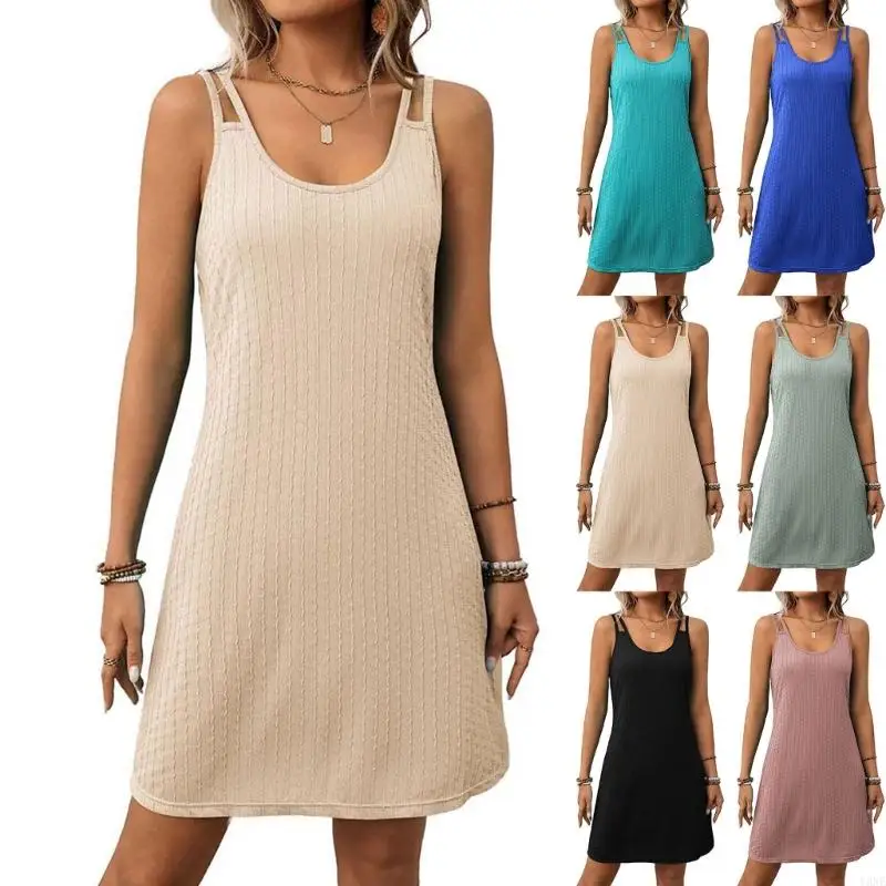 Y3NE Womens Sleeveless Dress Neck Cover Up Dresses Beach Vacation Resort Clothes
Y3NE Womens Sleeveless Dress Neck Cover Up Dresses Beach Vacation Resort Clothes