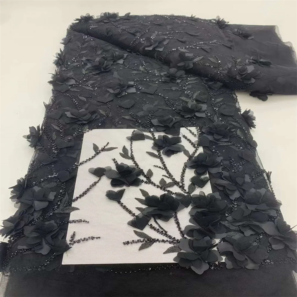 Latest French 3D Flower Sequins lace Fabric 2024 high Quality Nigerian Beads Lace Fabric For wedding Party Dress Sewing 5 Yards
Latest French 3D Flower Sequins lace Fabric 2024 high Quality Nigerian Beads Lace Fabric For wedding Party Dress Sewing 5 Yards