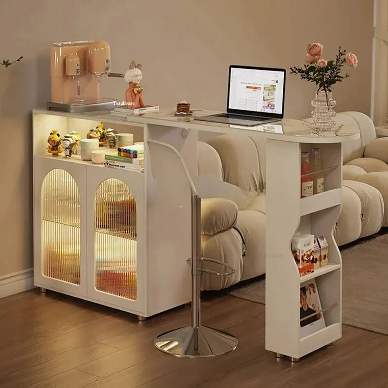 Cream Style Bar Tables Nordic Kitchen Furniture Modern High Table Wine Cabinet Home Partition Living Room Retractable Rock Table
Cream Style Bar Tables Nordic Kitchen Furniture Modern High Table Wine Cabinet Home Partition Living Room Retractable Rock Table