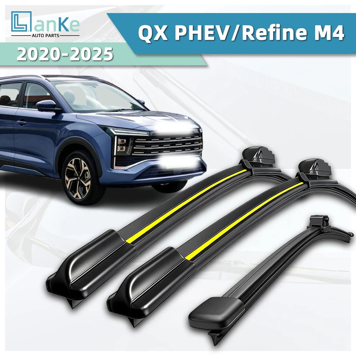 Suitable For JAC QX PHEV/Refine M4 (2020-2025) Car Wiper With High-Definition And Durable Front Windshield Bidirectional Wipers
Suitable For JAC QX PHEV/Refine M4 (2020-2025) Car Wiper With High-Definition And Durable Front Windshield Bidirectional Wipers