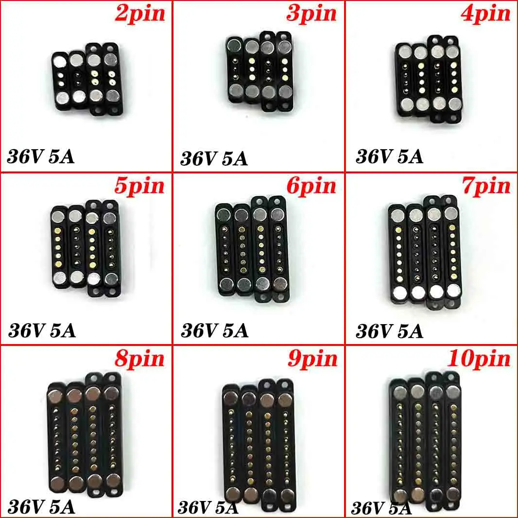 1sets 5A DC Magnetic Pogo Pin Connector 2Pin 3Pin 4Pin 5Pin 7Pin 8Pin 10Pin Pogopin Male Female Spring Loaded DC Power Socket
1sets 5A DC Magnetic Pogo Pin Connector 2Pin 3Pin 4Pin 5Pin 7Pin 8Pin 10Pin Pogopin Male Female Spring Loaded DC Power Socket