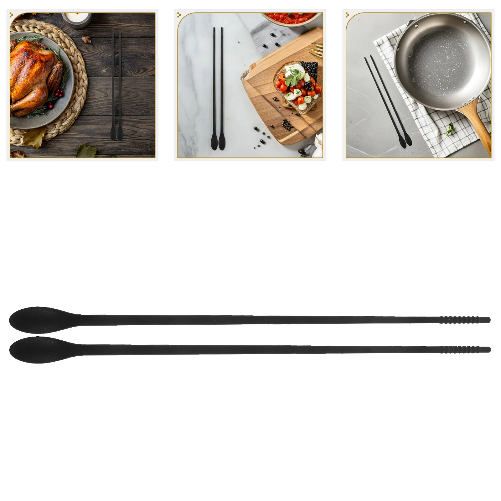 1Pair Extended Length Silicone Chopsticks Stirring Spoon for Frying Hot Pot Durable Kitchen Gadgets Cooking Spoon
1Pair Extended Length Silicone Chopsticks Stirring Spoon for Frying Hot Pot Durable Kitchen Gadgets Cooking Spoon