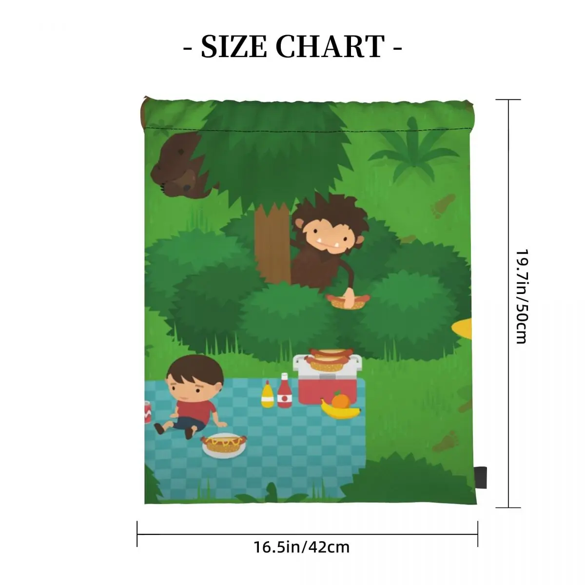 Sneaky Sasquatch Picnic Backpacks Multi-function Drawstring Bags Sundries Bag Book Bags for Man Woman Students
Sneaky Sasquatch Picnic Backpacks Multi-function Drawstring Bags Sundries Bag Book Bags for Man Woman Students
