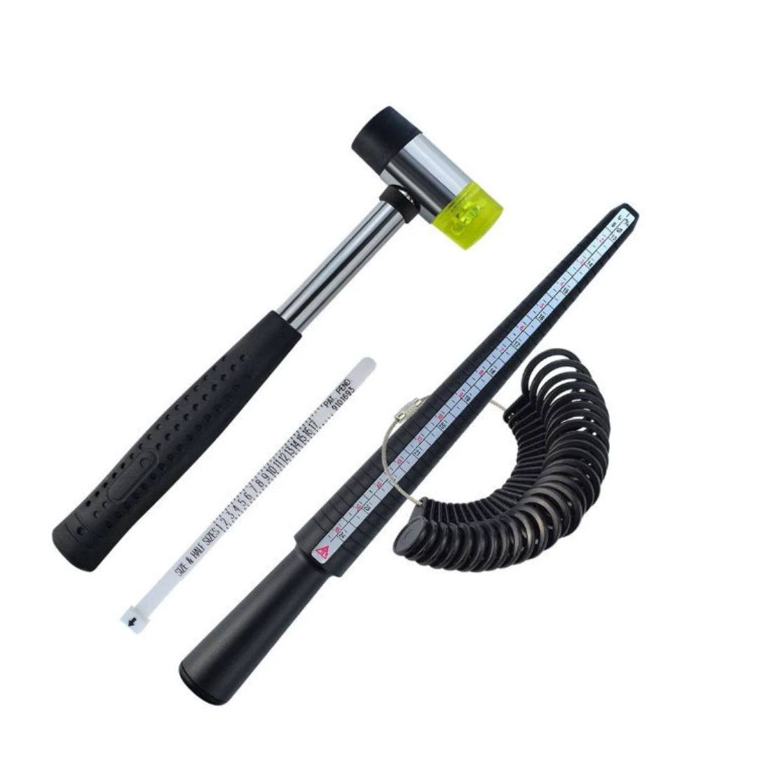 NIUPIKA 0-13 US Size Ring Measuring with Rubber Hammer Plastic Stick Jewelry Tool
NIUPIKA 0-13 US Size Ring Measuring with Rubber Hammer Plastic Stick Jewelry Tool