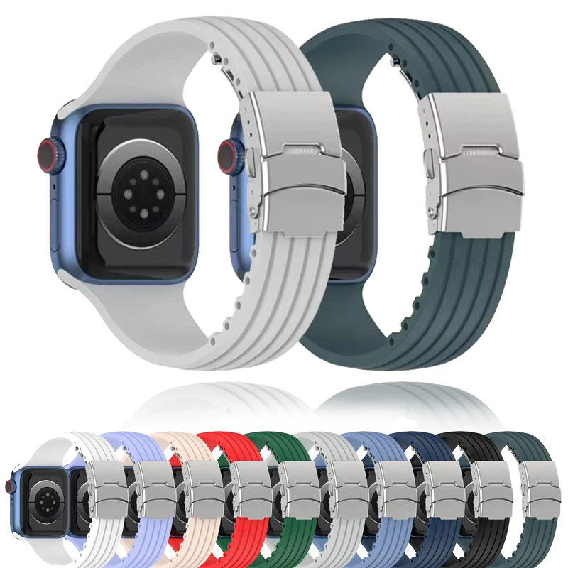 Силиконовый ремешок для Apple Watch Band 44 мм 40 мм 45 мм 41 мм 49 мм 42 мм, браслет для смарт-часов Iwatch Series 3 5 6 Se 7 8 9 Ultra
Силиконовый ремешок для Apple Watch Band 44 мм 40 мм 45 мм 41 мм 49 мм 42 мм, браслет для смарт-часов Iwatch Series 3 5 6 Se 7 8 9 Ultra