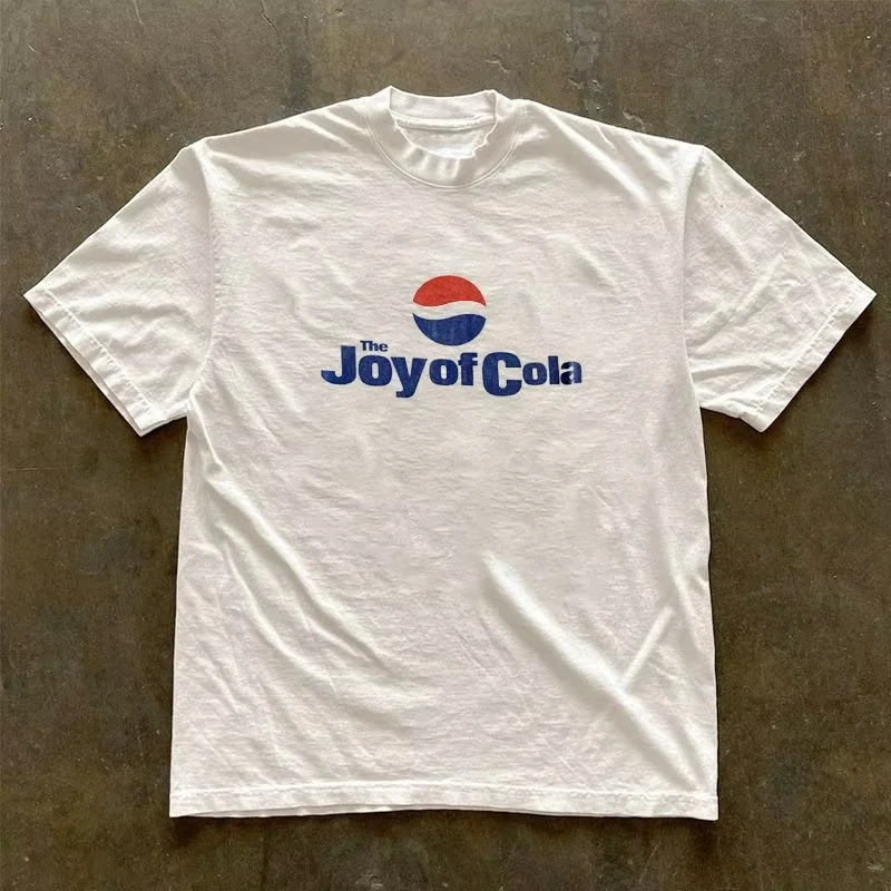 The Joy of Cola T-shirt Men's and Women's Short Sleeve Tide Brand T Shirt Summer Cotton Tees Streetwear Y2K Tops Unisex Clothing
The Joy of Cola T-shirt Men's and Women's Short Sleeve Tide Brand T Shirt Summer Cotton Tees Streetwear Y2K Tops Unisex Clothing