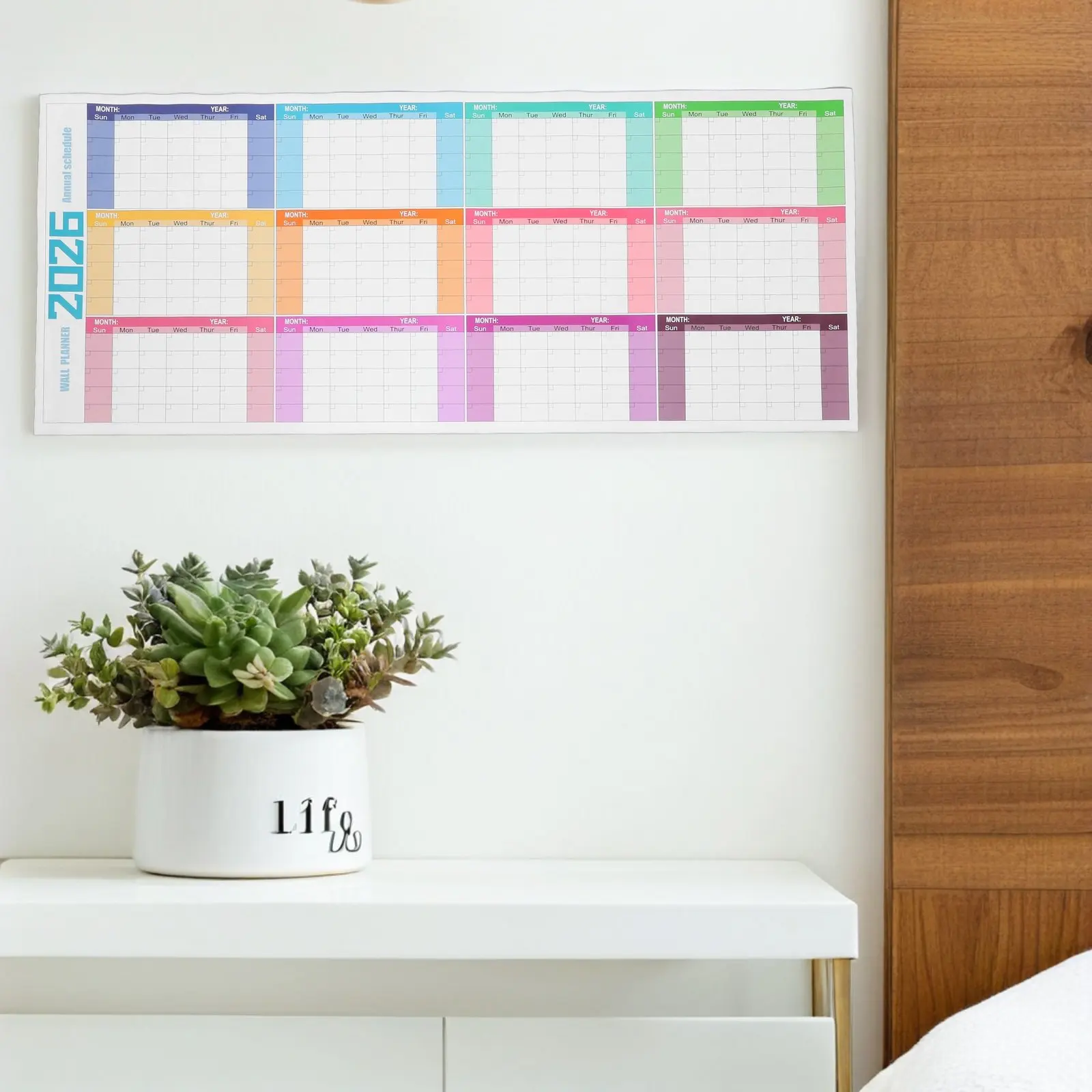 Dry Erase Wall Calendar Large 100x42cm Undated 12-Month Reusable Laminated Whiteboard Planner for Office Classroom
Dry Erase Wall Calendar Large 100x42cm Undated 12-Month Reusable Laminated Whiteboard Planner for Office Classroom