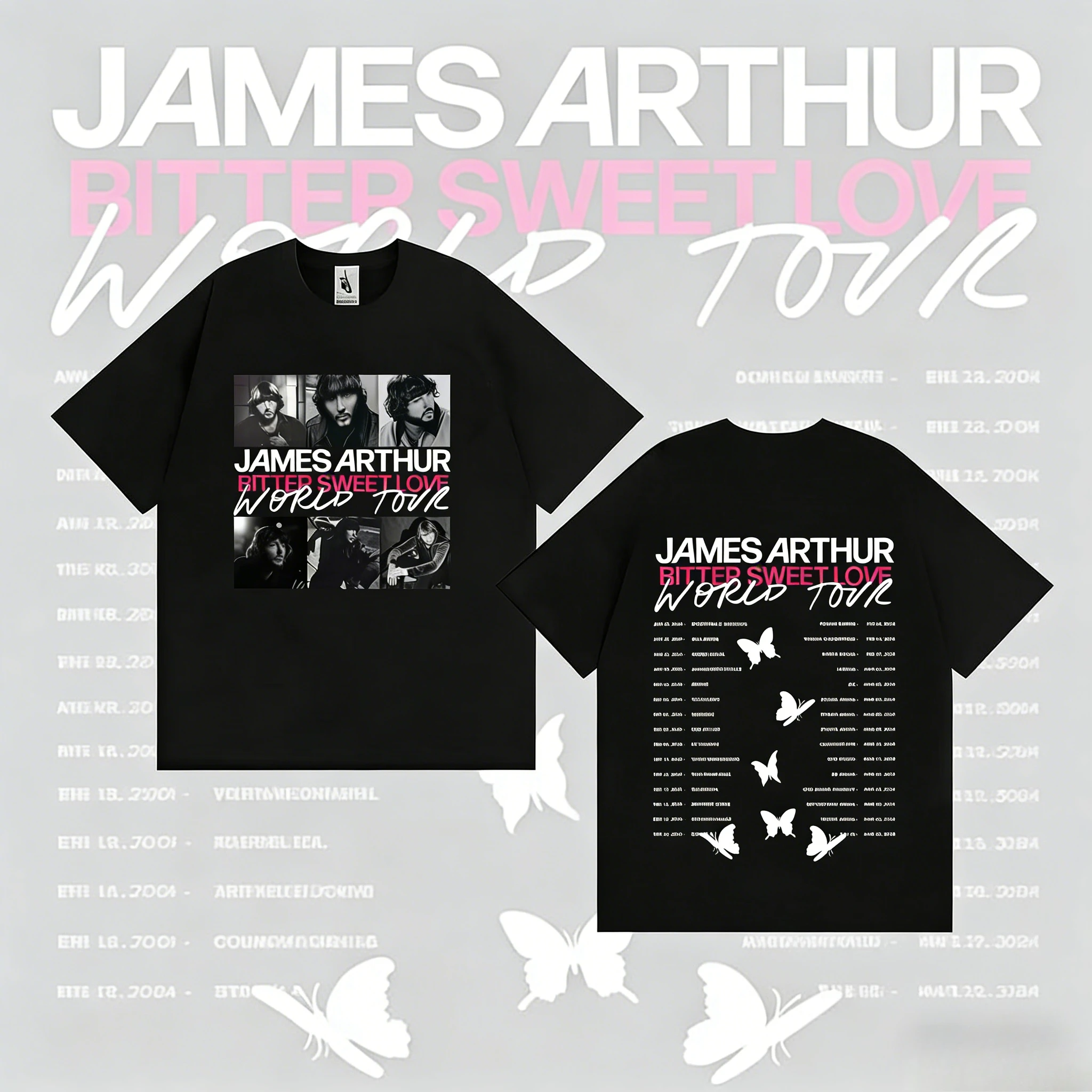 James Arthur's Sweet and Bitter Love Album Tour Aesthetic Casual Hip-hop 2025-26 Summer Pure Cotton 100% Printed T-shirt
James Arthur's Sweet and Bitter Love Album Tour Aesthetic Casual Hip-hop 2025-26 Summer Pure Cotton 100% Printed T-shirt