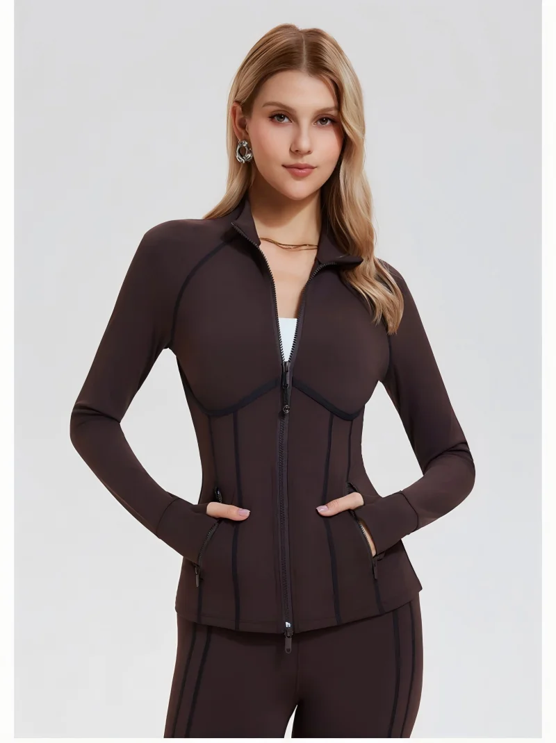 2026 New Zipper Long Sleeve Yoga Jacket Stand Collar Women's Tight and Fast Drying Autumn/Winter Gym Yoga Clothing Outdoor Fitne
2026 New Zipper Long Sleeve Yoga Jacket Stand Collar Women's Tight and Fast Drying Autumn/Winter Gym Yoga Clothing Outdoor Fitne