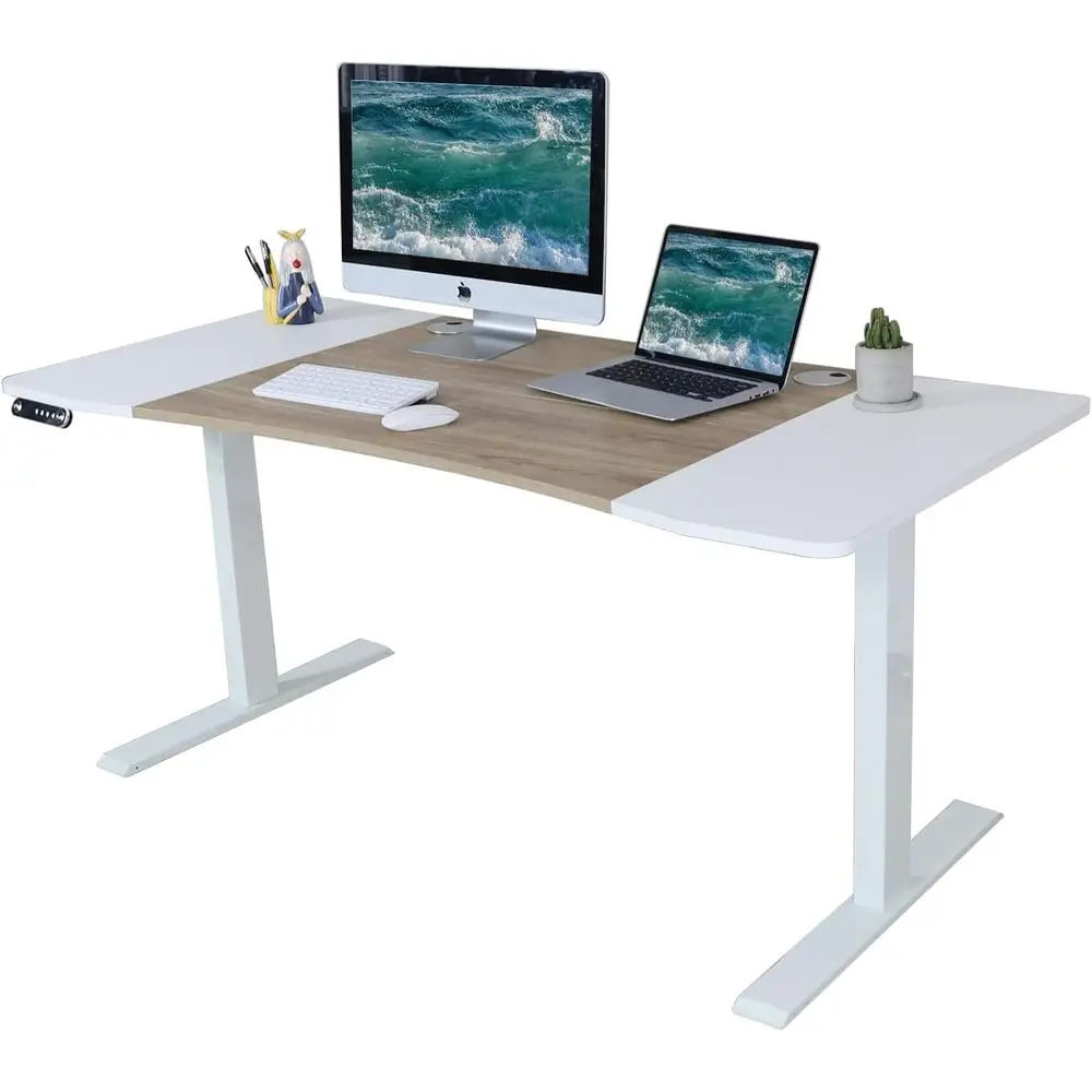 Регулируемый электрический стол с двумя двигателями, 63x30 см, регулируемый по высоте стол, сращенная доска, белый и дубовый верх, белая рама для
Регулируемый электрический стол с двумя двигателями, 63x30 см, регулируемый по высоте стол, сращенная доска, белый и дубовый верх, белая рама для