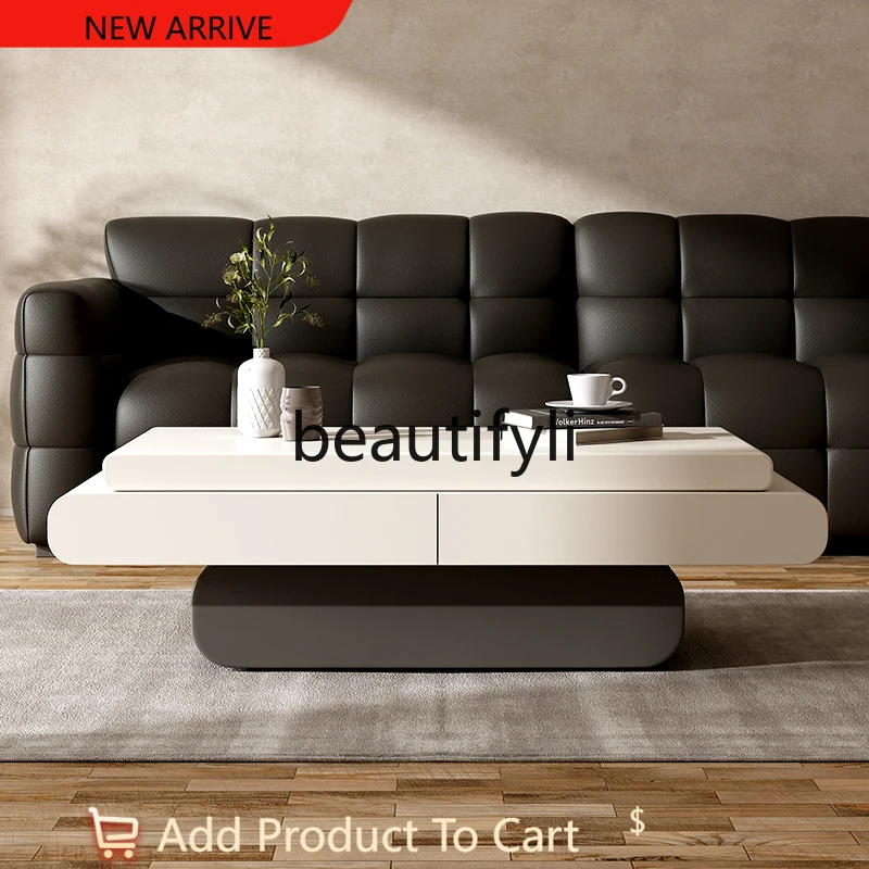 Solid wood coffee table floor storage creative art living room coffee table simple and modern G1218
Solid wood coffee table floor storage creative art living room coffee table simple and modern G1218