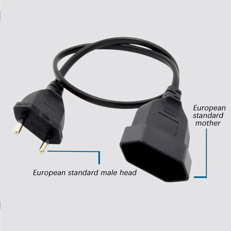 Hot Sale European 2Prong Male to Female Power Extension Cord, VDE Certificated Copper Cable(0.5M)
Hot Sale European 2Prong Male to Female Power Extension Cord, VDE Certificated Copper Cable(0.5M)