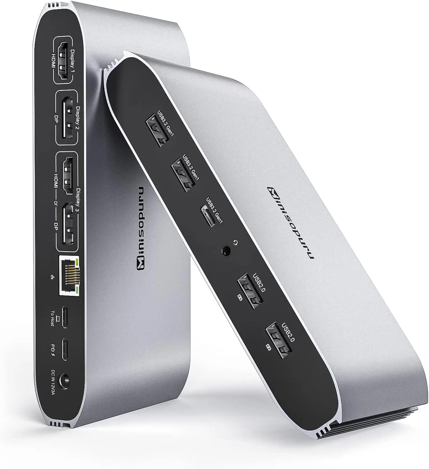 Triple Display Docking Station for MacBook & Windows, 4K HDMI/DP, 100W PD, USB-C/A Ports
Triple Display Docking Station for MacBook & Windows, 4K HDMI/DP, 100W PD, USB-C/A Ports