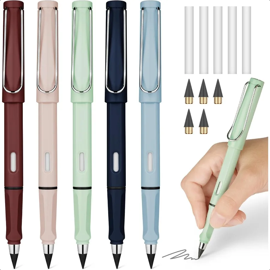 Inkl Reusable Pencil with Eraser 5 Replaceable Nibs Endl Writing for Home Office School
Inkl Reusable Pencil with Eraser 5 Replaceable Nibs Endl Writing for Home Office School